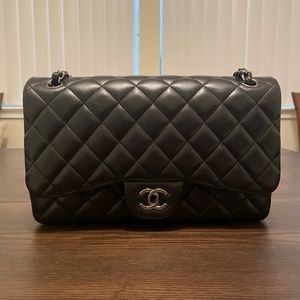 Chanel Classic Medium Double Flap Lambskin Handbag